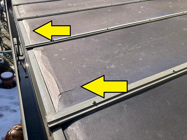 中央市　テラス屋根張り替え工事